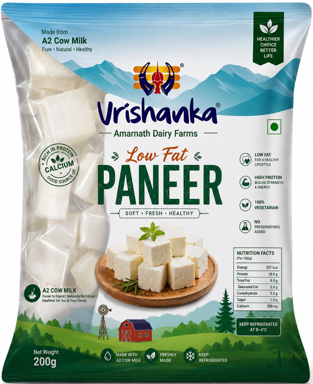 Low Fat Paneer
